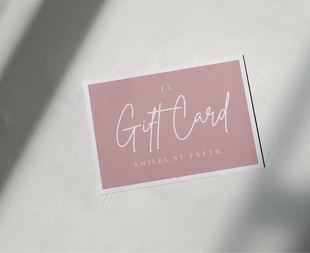 Smiles By Fayth whitening gift card